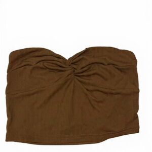 SHEIN Brown Twist Front Tank Top